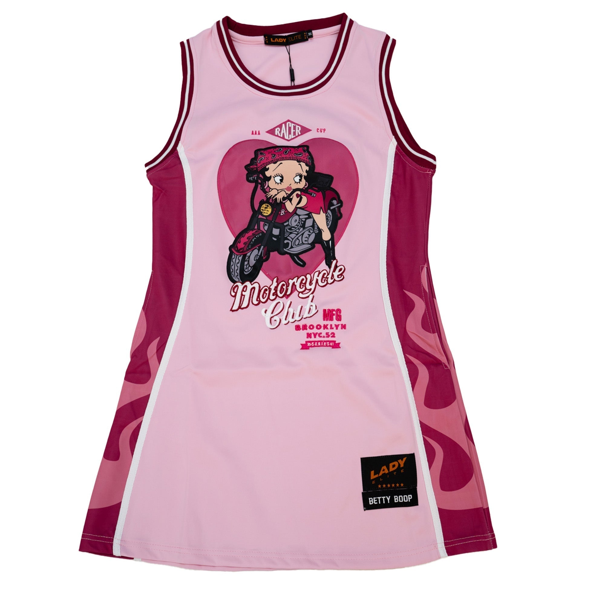open lace back dress Betty Boop Pink Ribbon Limited Edition Hand Bell Sculpture from the  Hamilton Collection main image 0
