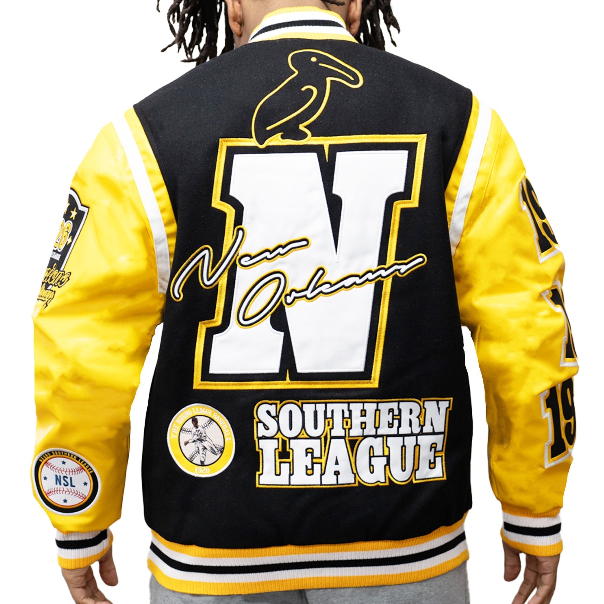 NOLA PELICANS VARSITY JACKET (BLACK) – All Star Elite