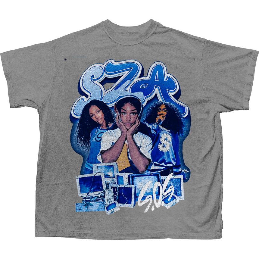 SZA SOS COLLAGE T-SHIRT (GRAVEL)
