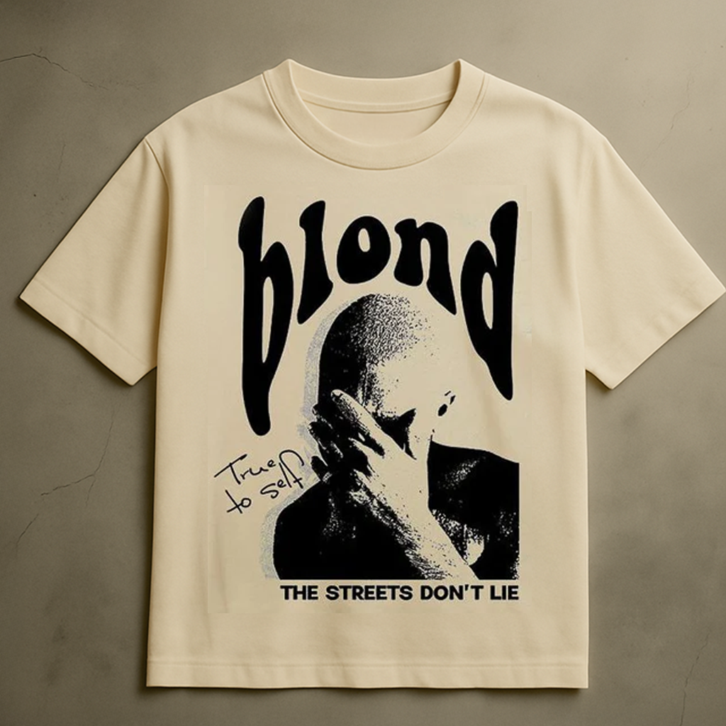 FRANK OCEAN BLOND TRUE SELF T-SHIRT (CREAM) – All Star Elite