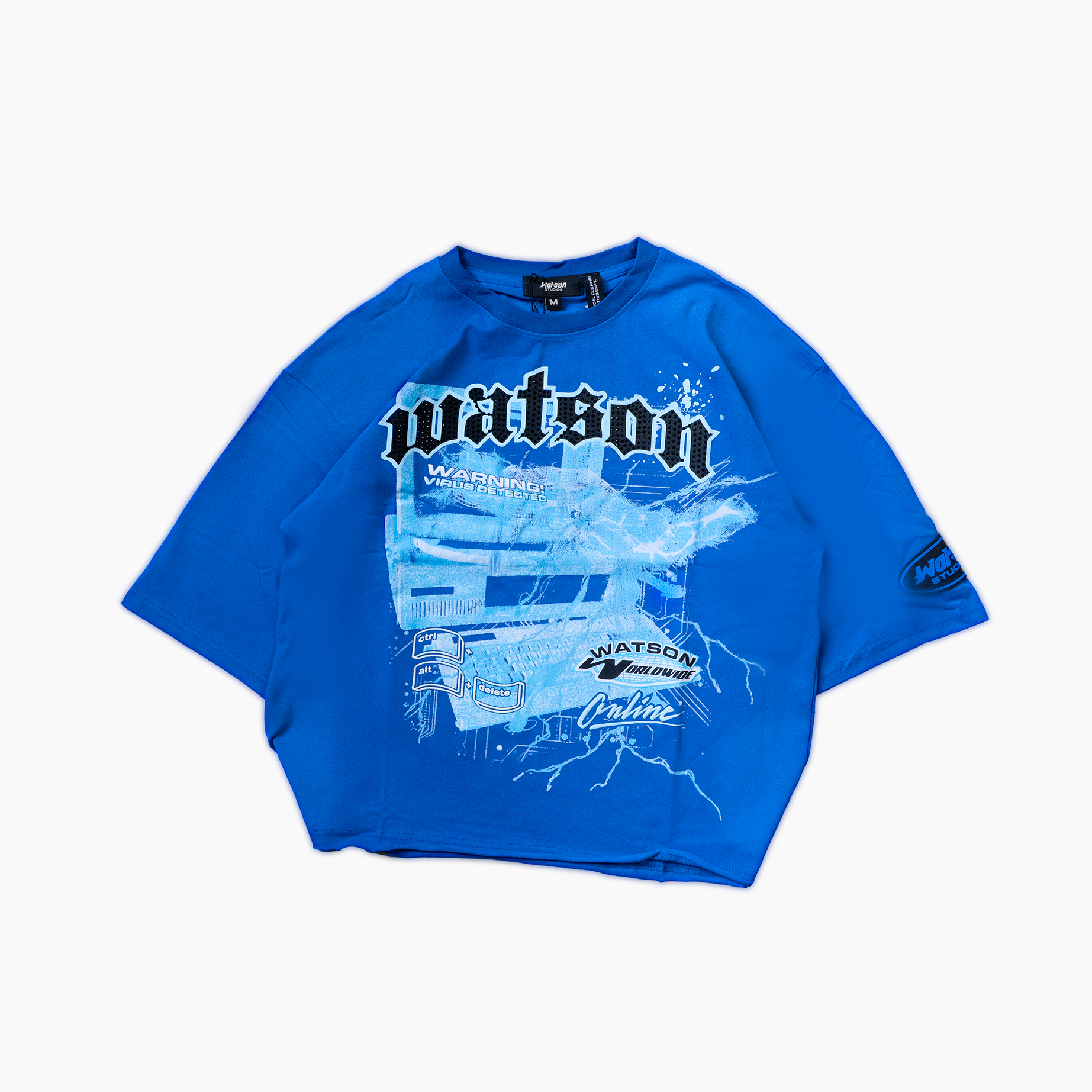 WATSON ONLINE CROPPED T-SHIRT (BLUE) – All Star Elite