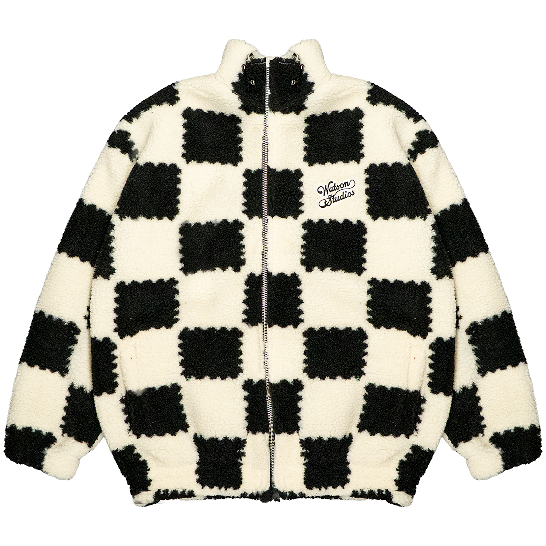 SHERPA JACKET (BLACK & CREAM) – All Star Elite