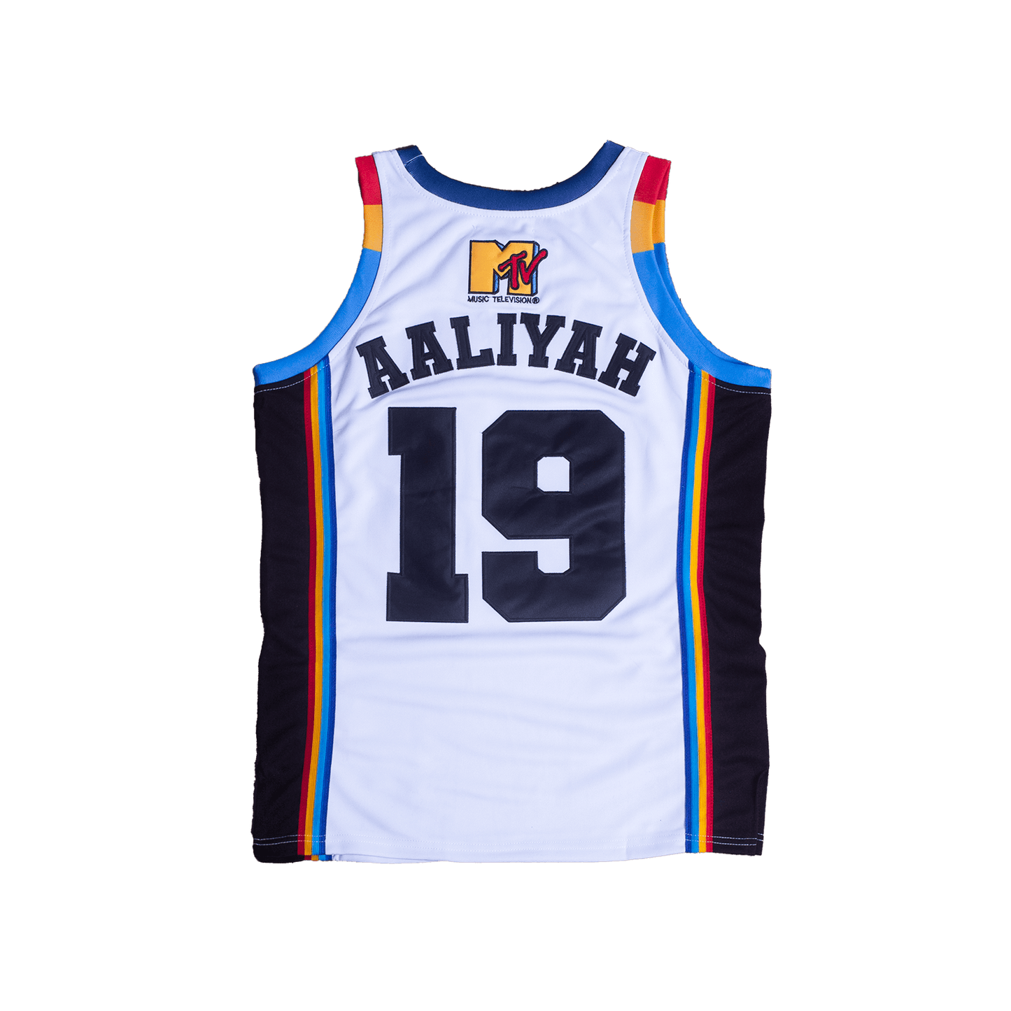 AALIYAH BRICK LAYER CLASSIC BASKETBALL JERSEY WHITE - Allstarelite.com