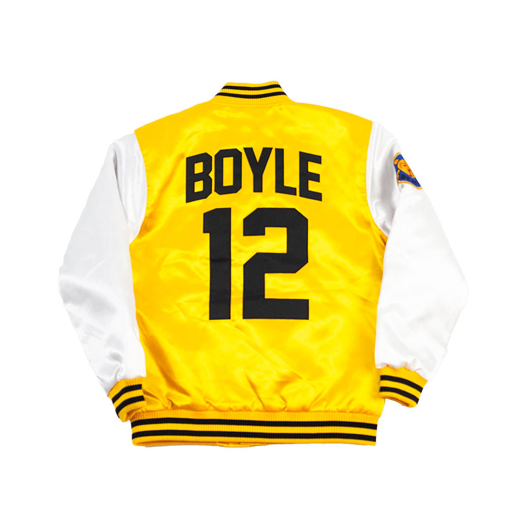BAD NEWS BEARS TANNER BOYLE YELLOW YOUTH SATIN JACKET - Allstarelite.com