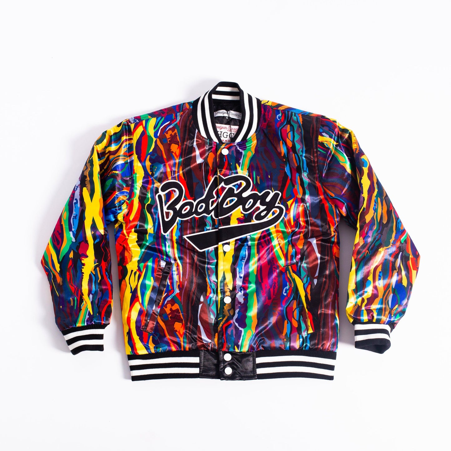 BADBOY SWEATER SATIN JACKET MULTICOLOR - Allstarelite.com