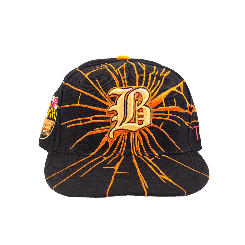 BALTIMORE BLACK SOX BLACK FITTED HAT - Allstarelite.com