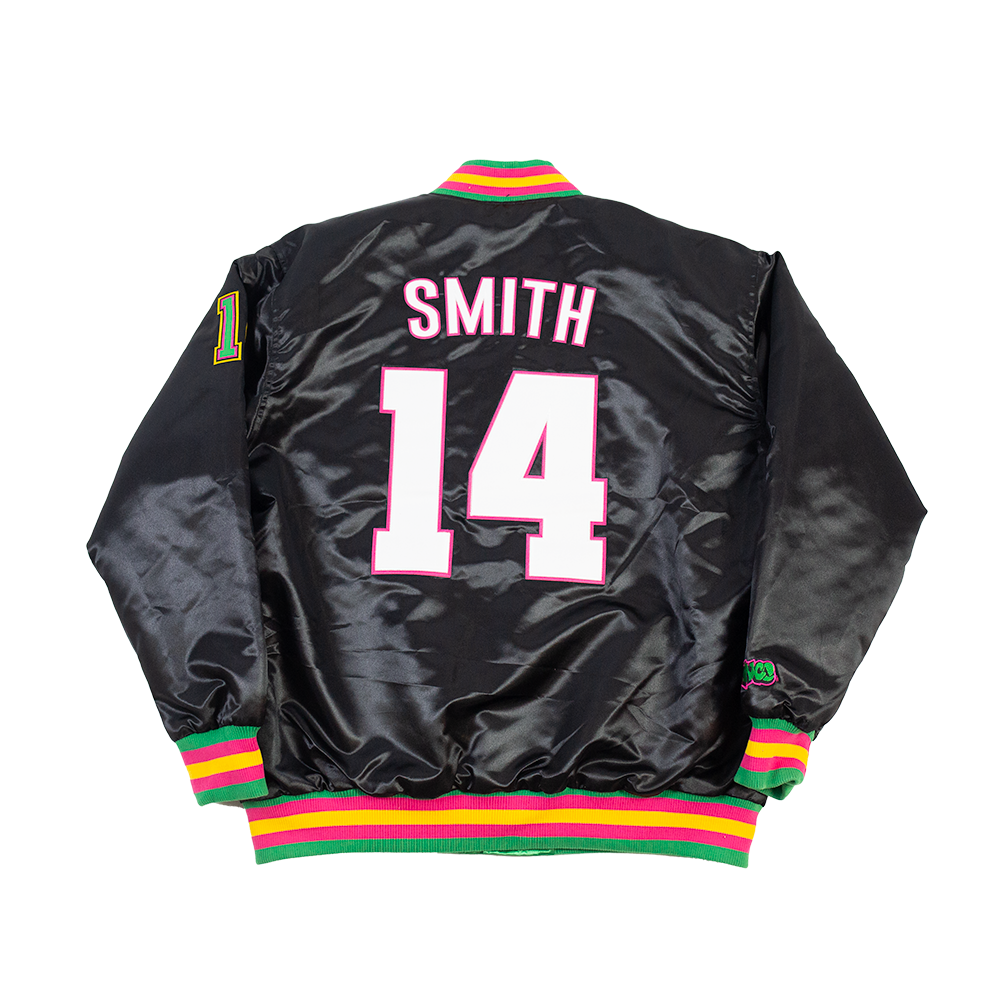 Black Fresh Prince Satin Jacket - Allstarelite.com
