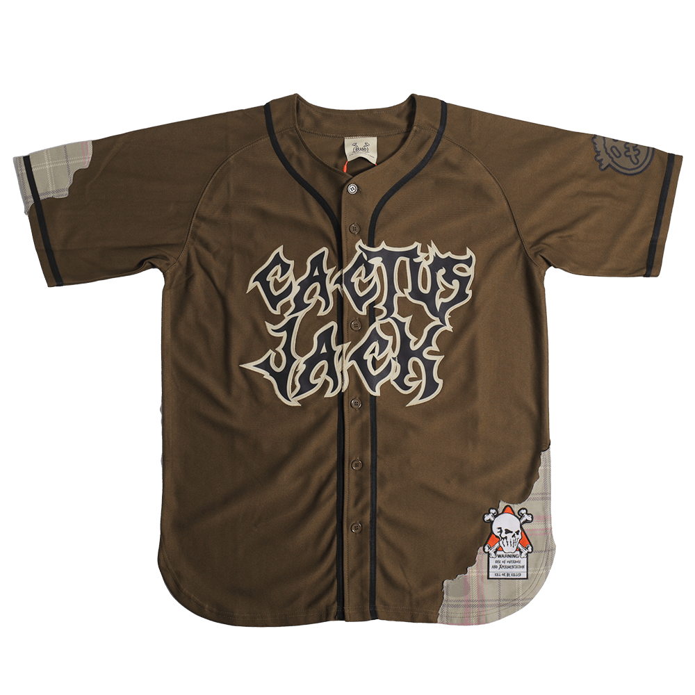 BRAND X CACTUS JACK YOUTH BASEBALL JERSEY (OLIVE) L / OLIVE