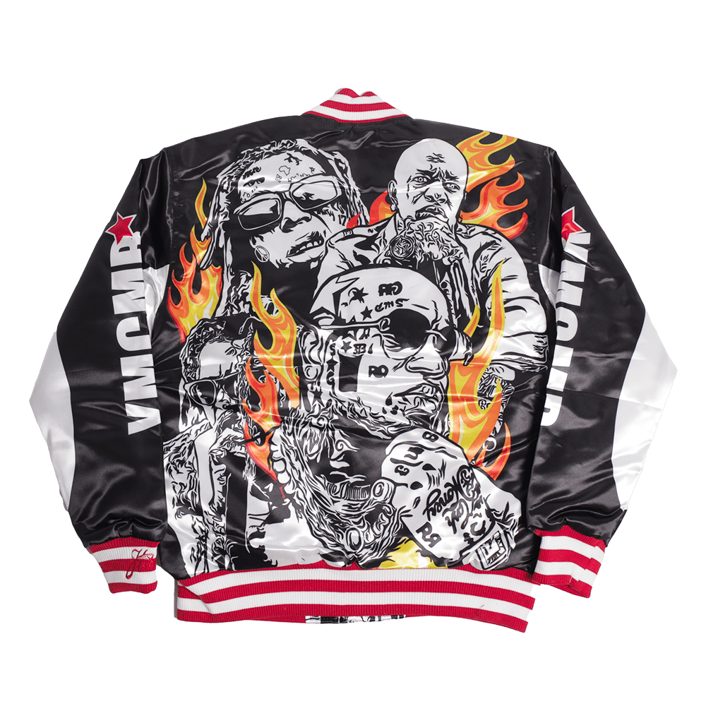 CASH MONEY RECORDS SATIN JACKET BLACK - Allstarelite.com