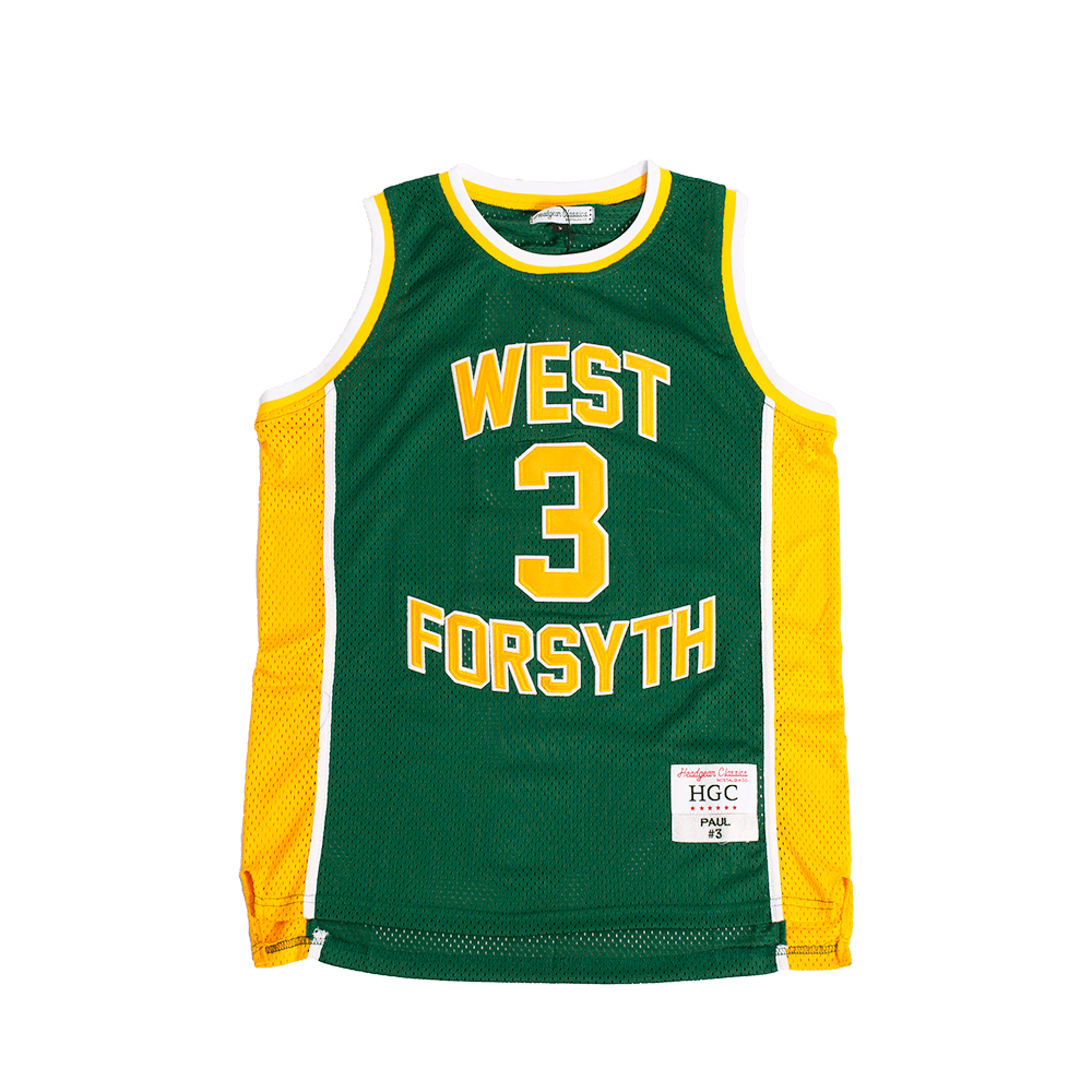 CHRIS PAUL WEST FORSYTH HIGH SCHOOL YOUTH BASKETBALL JERSEY GREEN - Allstarelite.com