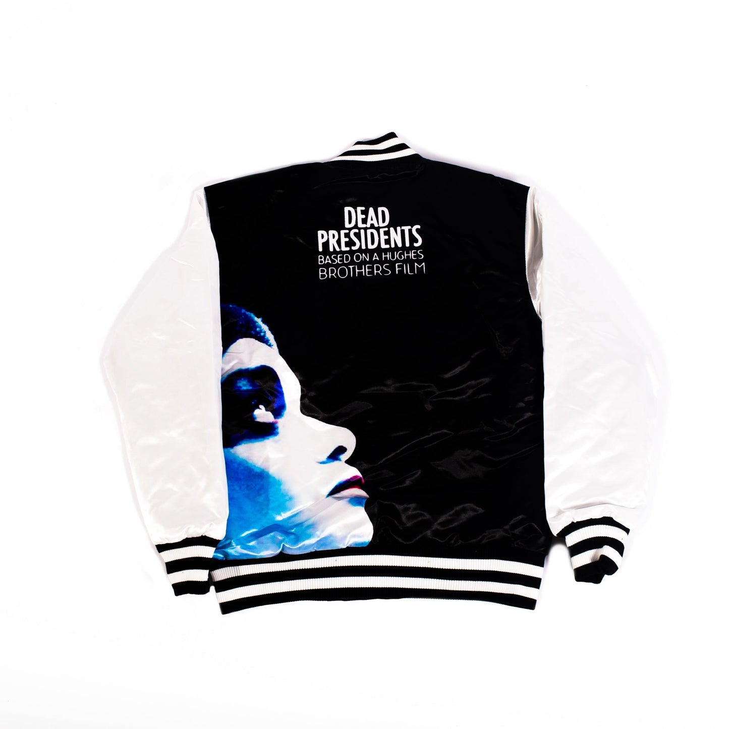 Dead Presidents Youth Satin Jacket Black/White - Allstarelite.com
