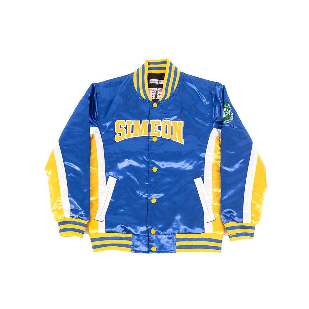 YOUTH DERRICK ROSE SIMEON HIGH SCHOOL SATIN JACKET (BLUE) – All