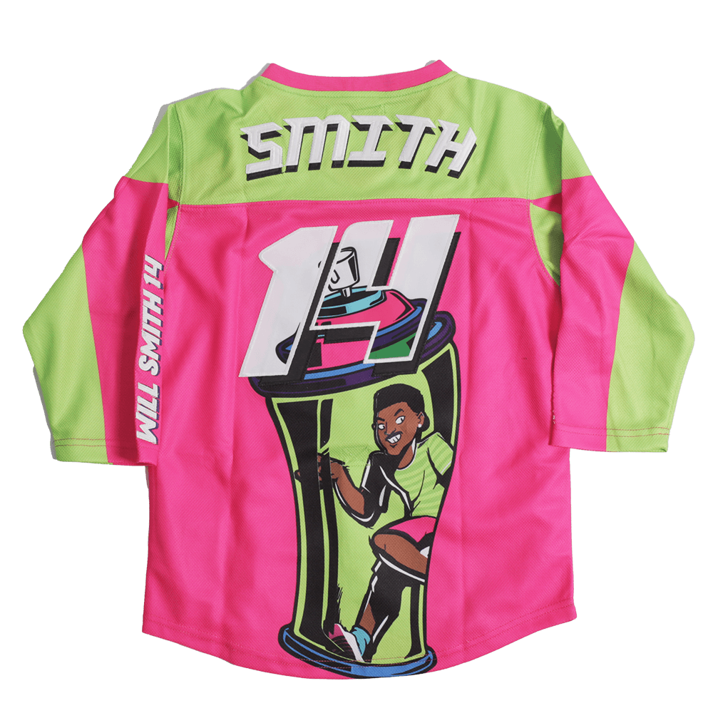 FRESH PRINCE YOUTH HOCKEY JERSEY PINK - Allstarelite.com