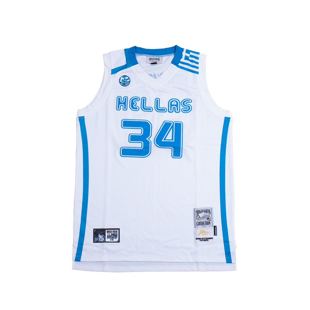 GIANNIS HELLAS TEAM GREECE YOUTH AUTHENTIC BASKETBALL JERSEY - Allstarelite.com