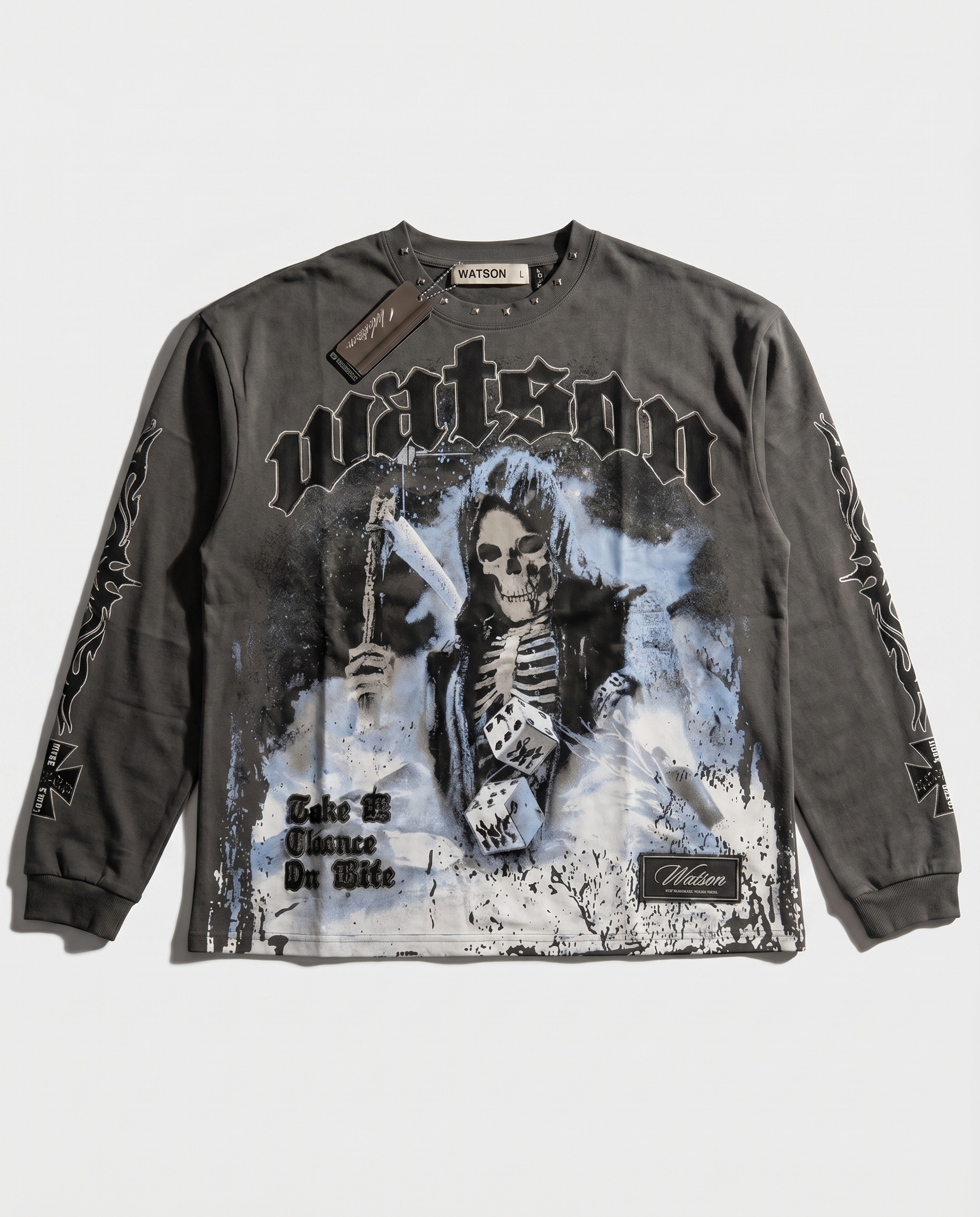 WATSON TAKE A CHANCE ON LIFE LONGSLEEVE T-SHIRT (GREY) – All Star