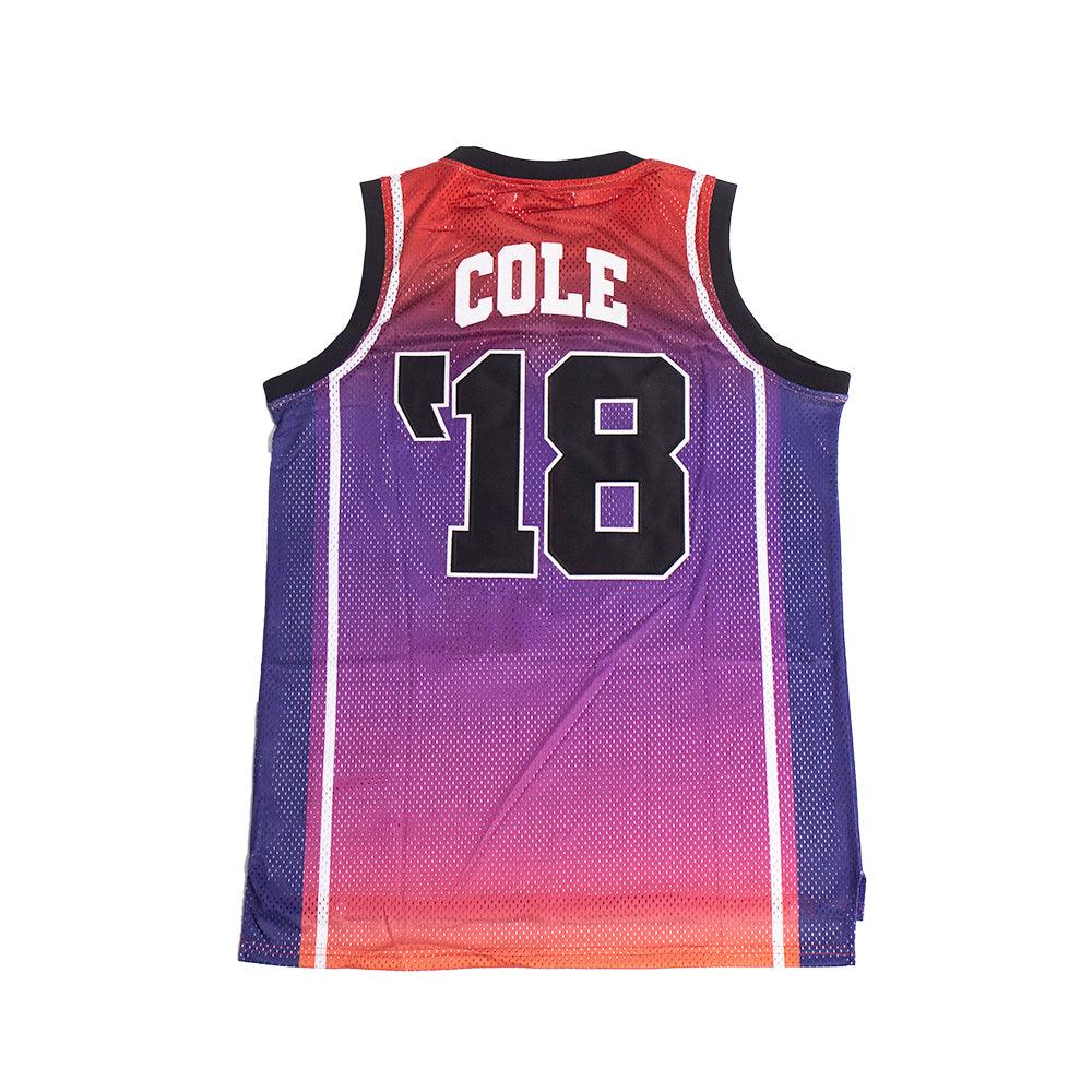 J COLE KOD BASKETBALL JERSEY OMBRE MAROON - Allstarelite.com