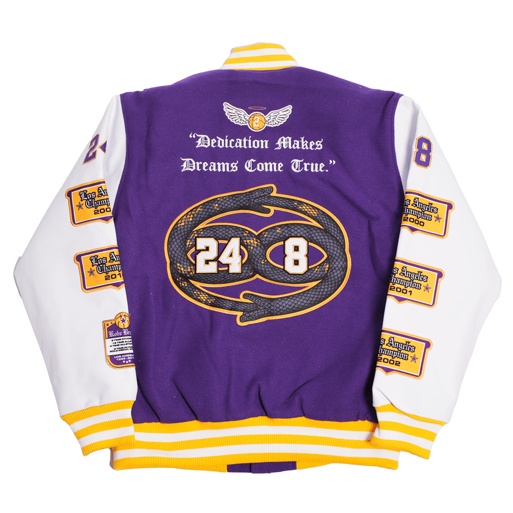 LOS ANGELES CHAMPION PURPLE VARSITY JACKET - Allstarelite.com
