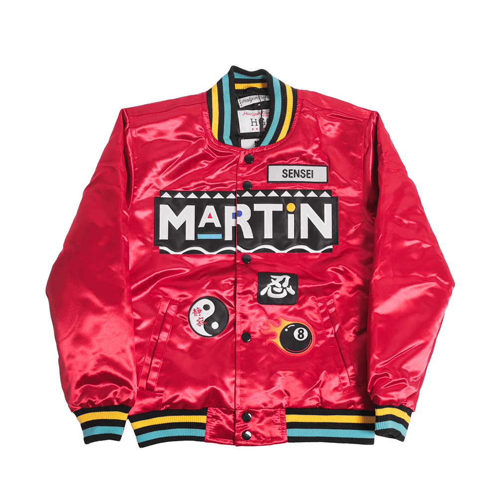 MARTIN DRAGON FLY JONES YOUTH SATIN JACKET RED - Allstarelite.com