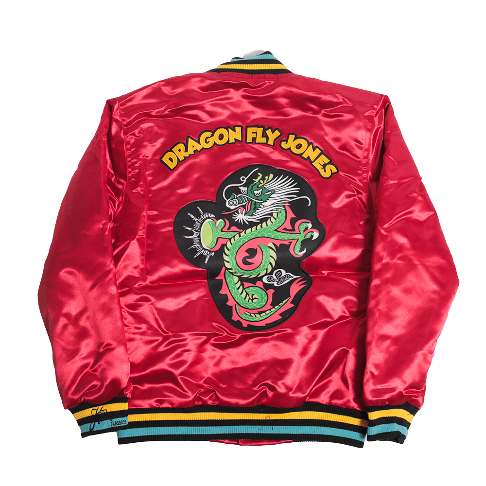 MARTIN DRAGON FLY JONES YOUTH SATIN JACKET RED - Allstarelite.com