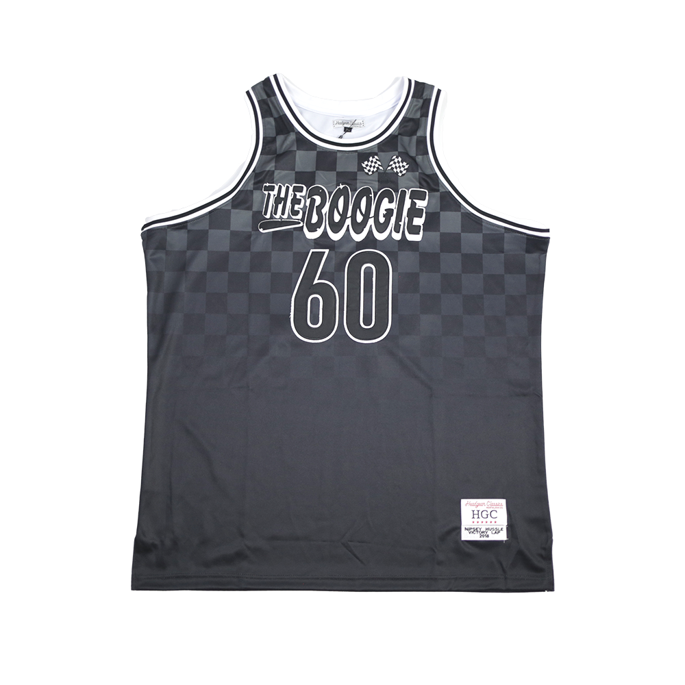 NIPSEY HUSSLE BOOGIE BLACK YOUTH BASKETBALL JERSEY - Allstarelite.com