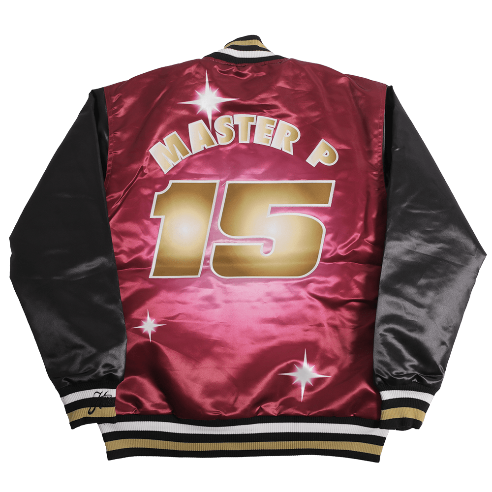 NO LIMIT SATIN JACKET BURGUNDY - Allstarelite.com