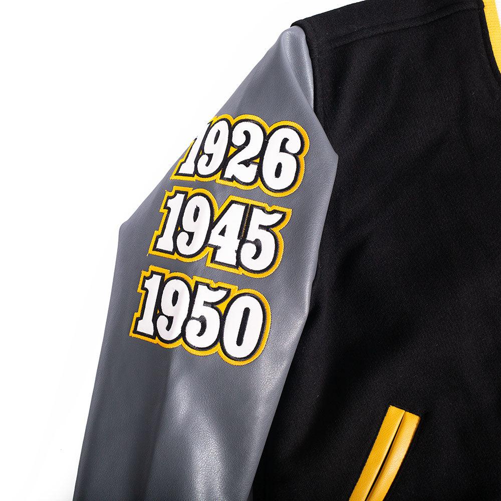NOLA Black Pelicans Negro League Varsity Jacket In Black - Allstarelite.com