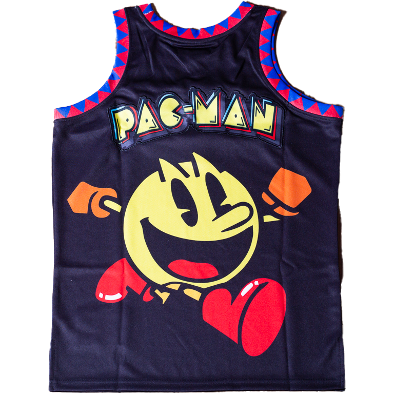 PACMAN BLACK YOUTH BASKETBALL JERSEY - Allstarelite.com