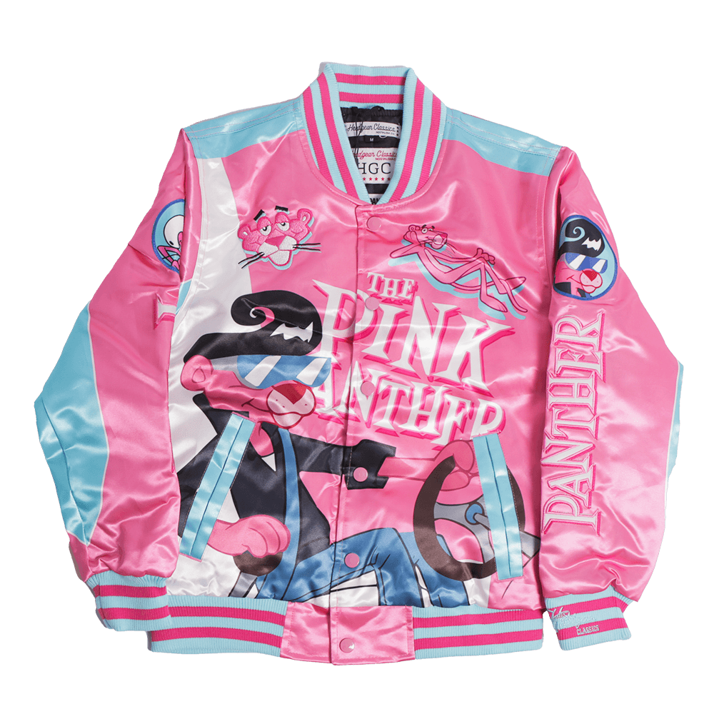 PINK PANTHER SATIN JACKET (PINK) – All Star Elite
