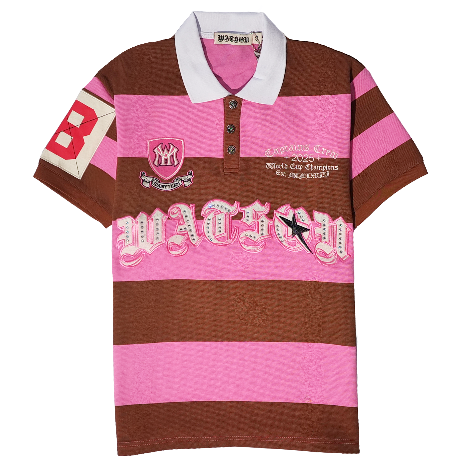 SHORT SLEEVE RUGBY POLO (PINK) – All Star Elite
