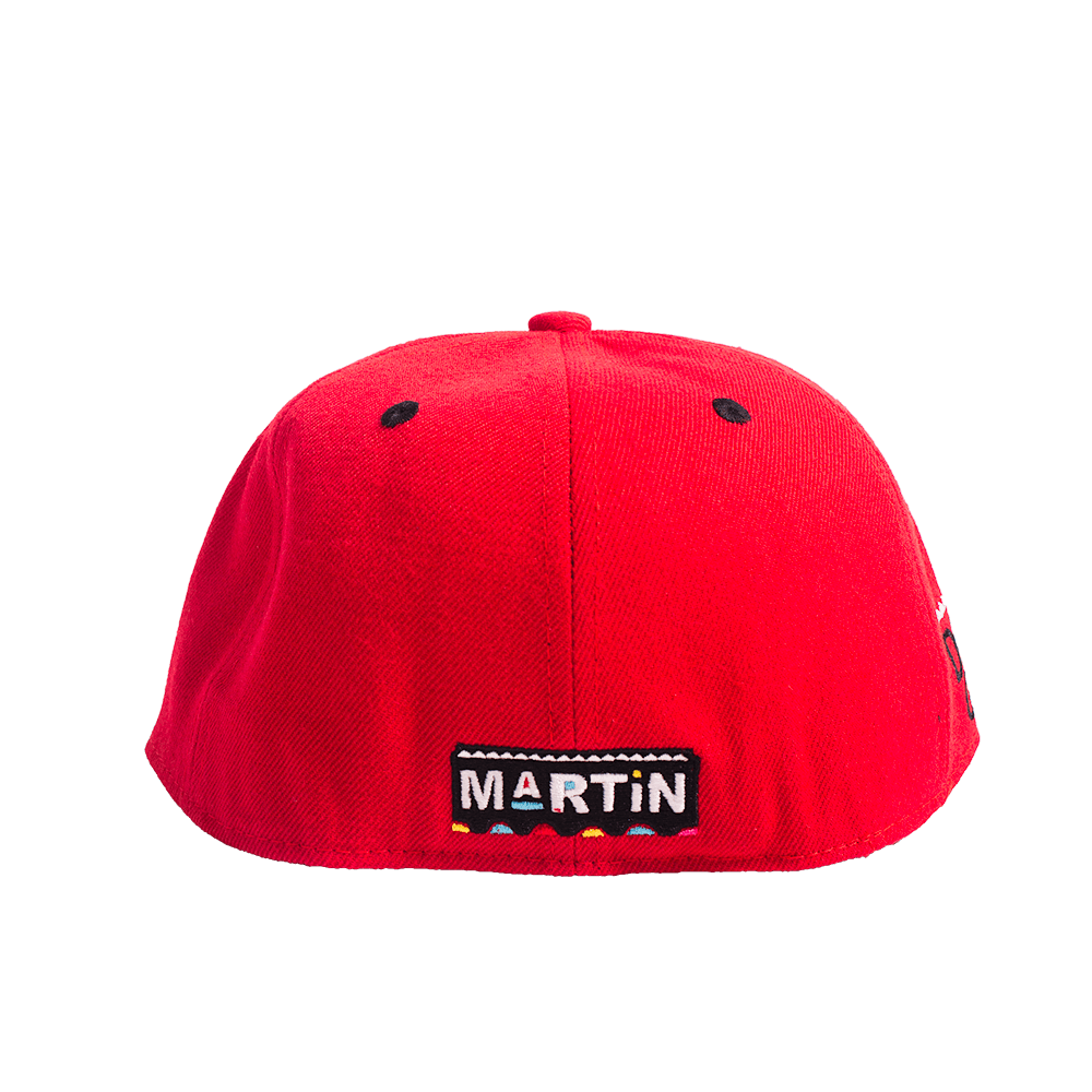 RED DAMN GINA FITTED HAT - Allstarelite.com
