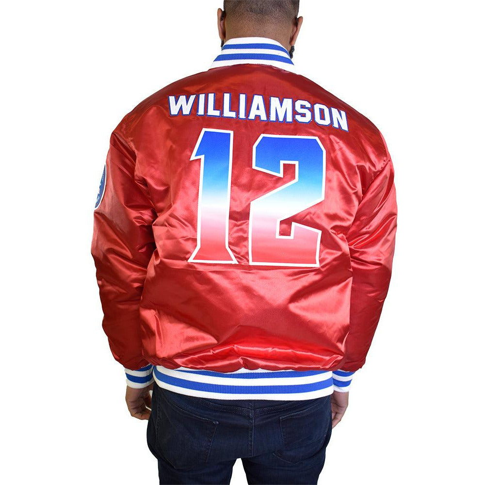RED ZION WILLAIMSON HIGH SCHOOL BASKETBALL SATIN JACEKT - Allstarelite.com