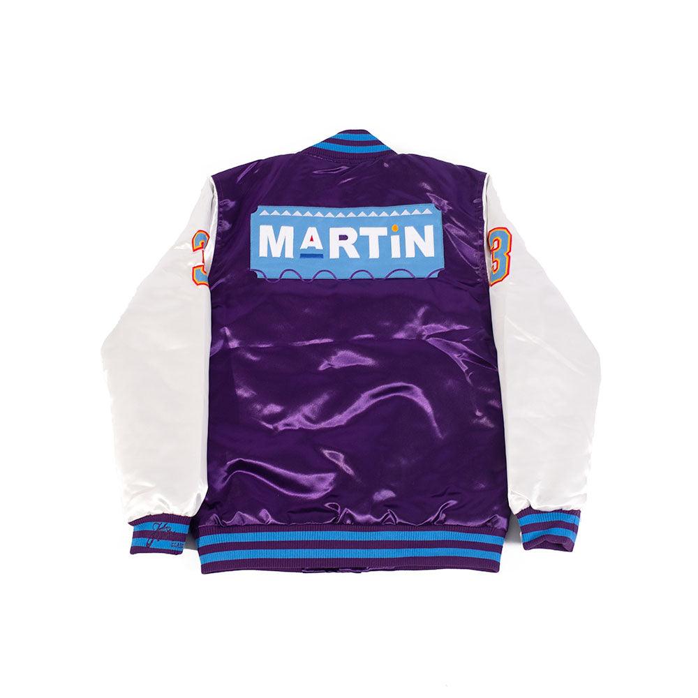 YOUTH DAMN GINA SATIN JACKET PURPLE - Allstarelite.com