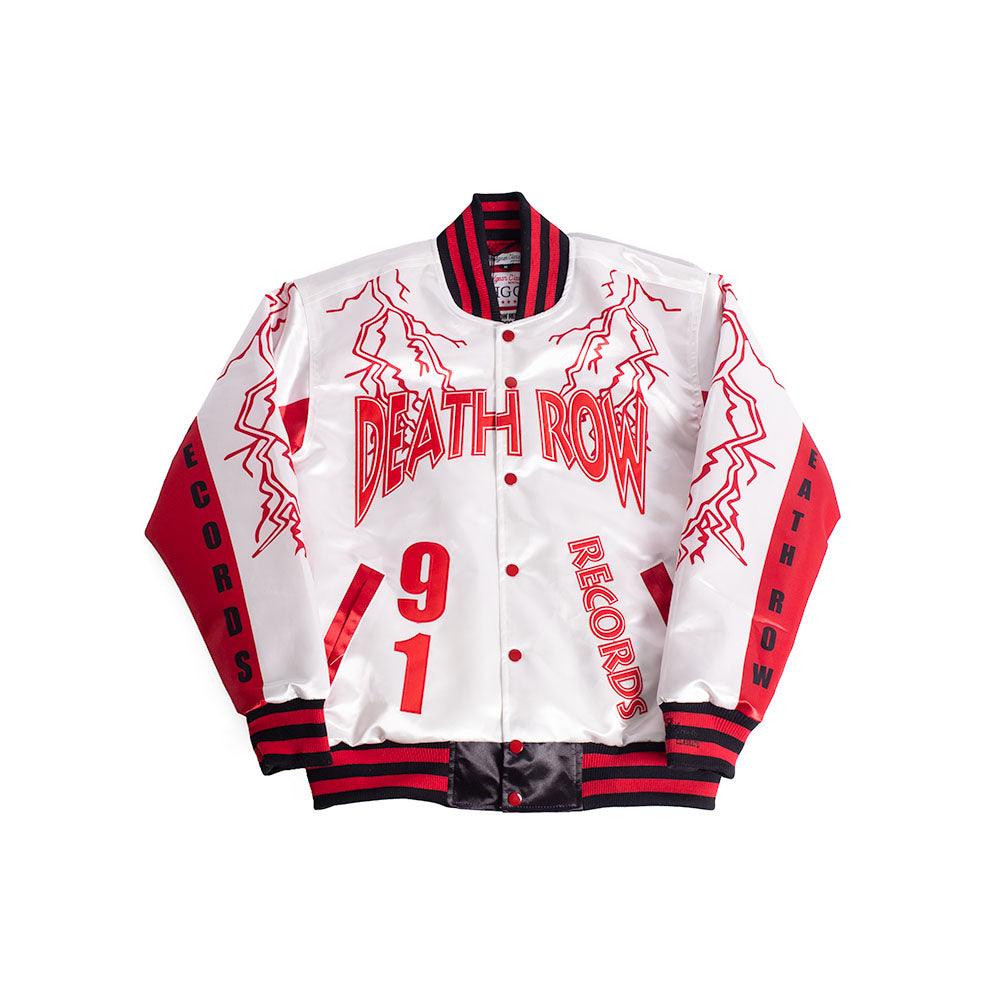 YOUTH DEATHROW SATIN JACKET WHITE - Allstarelite.com