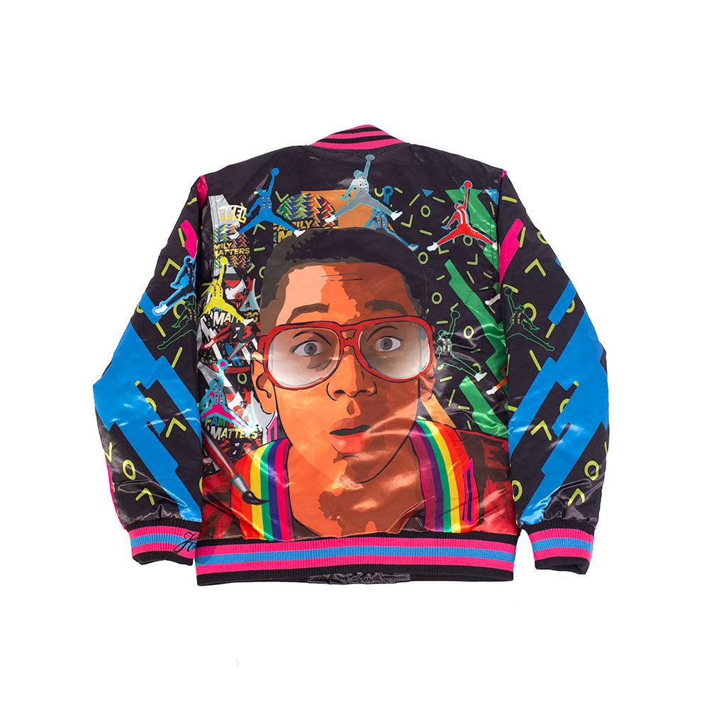 YOUTH FAMILY MATTERS SATIN JACKET BLACK - Allstarelite.com