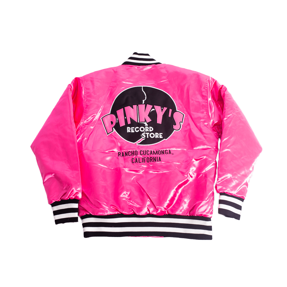 YOUTH PINKY'S RECORDS SATIN JACKET - Allstarelite.com