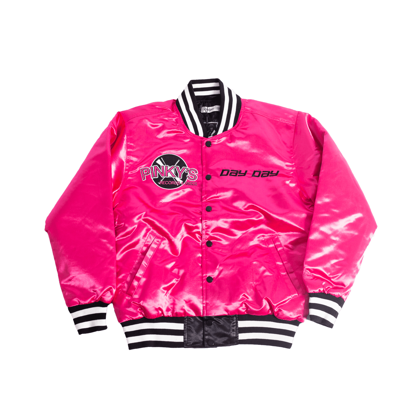 YOUTH PINKYS RECORDS SATIN JACKET - Allstarelite.com