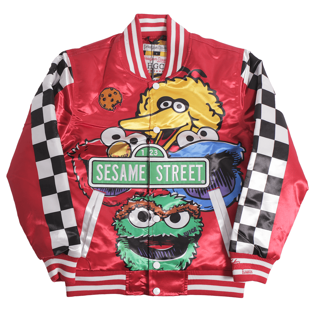 YOUTH SESAME SATIN JACKET RED - Allstarelite.com