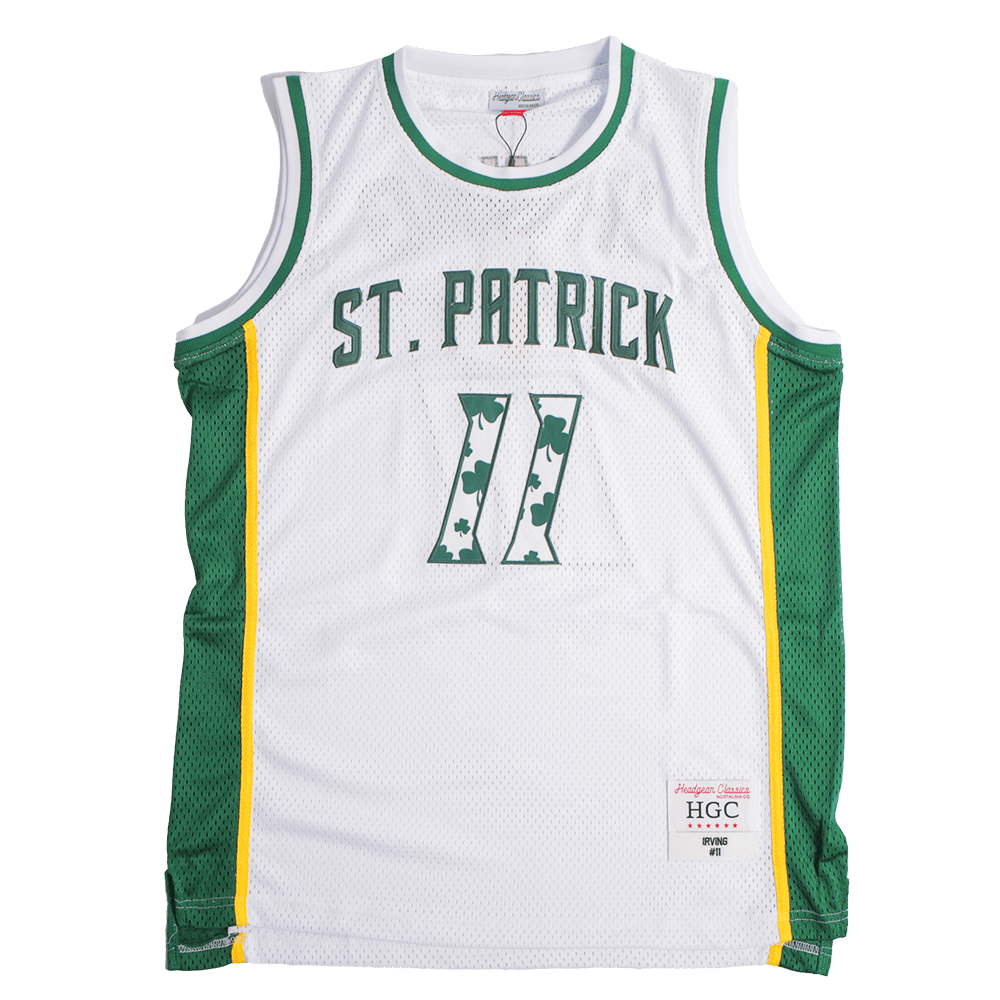 Headgear Classics Kyrie Irving St. Patricks Basketball Jersey