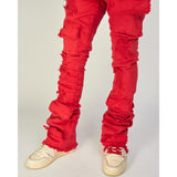 Politics Jeans - Super Stacked Cargo - Red - Marcel515