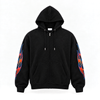 CRUCIFIX ZIP UP HOODIE (BLACK)