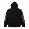 CRUCIFIX ZIP UP HOODIE (BLACK)