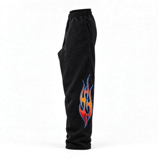 CRUCIFIX SWEATPANTS (BLACK)