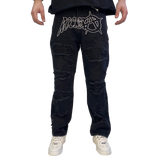 BLACK ROCKSTAR DISTRESSED WATSON DENIM