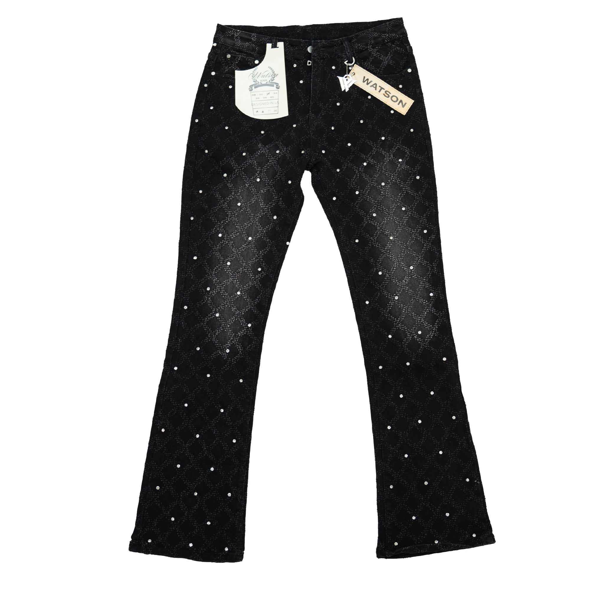 WATSON BLACK DENIM DIAMOND STITCH LF00001 – Allstarelite.com