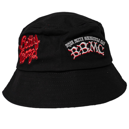 BETTY BOOP PATCHES BUCKET HAT (BLACK)