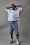 WATSON SINGLE STITCHED EMBROIDERED LOGO SKY BLUE TSHIRT