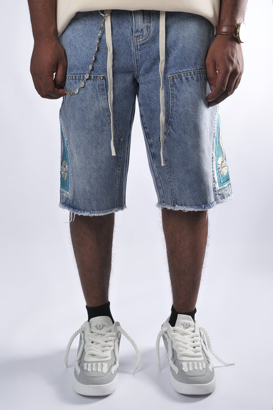 WATSON DOVE LIGHT BLUE DENIM SHORTS