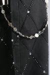 WATSON BLACK DIAMOND DENIM SHORTS