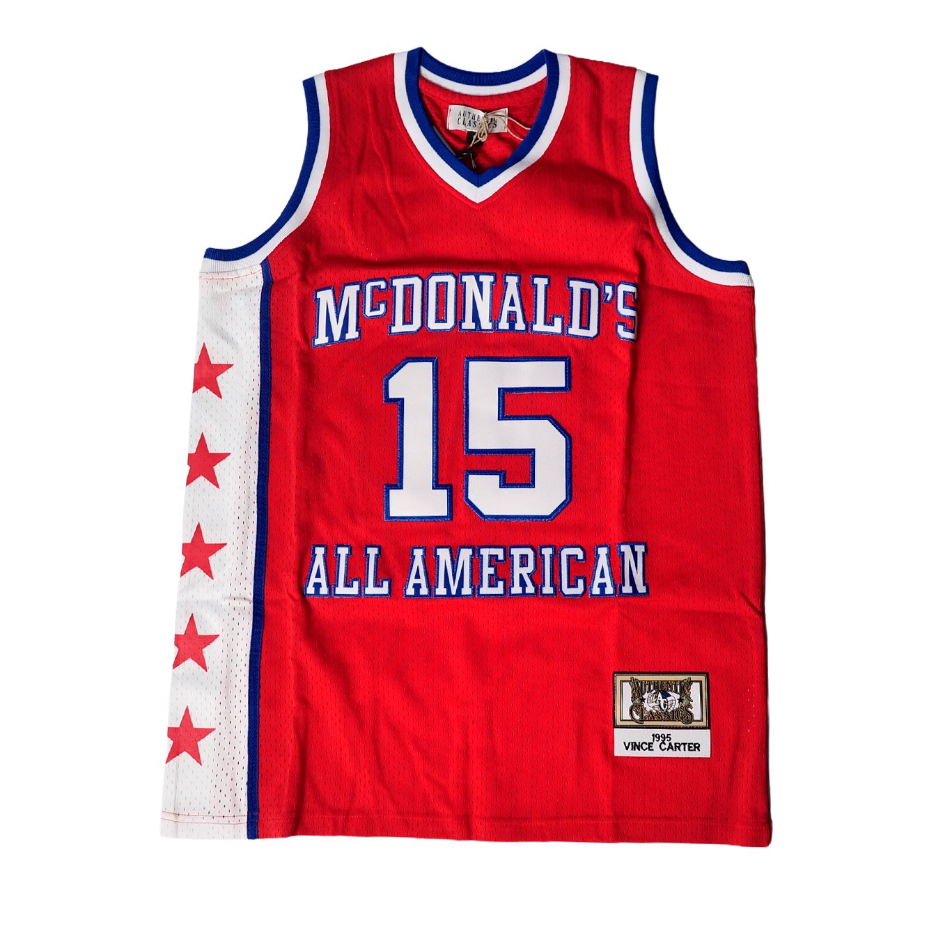 MCDONALDS ALL AMERICAN VINCE CARTER BASKETBALL JERSEY