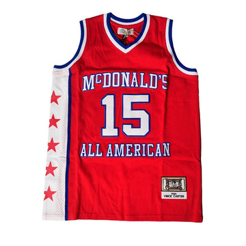 MCDONALDS ALL AMERICAN VINCE CARTER BASKETBALL JERSEY